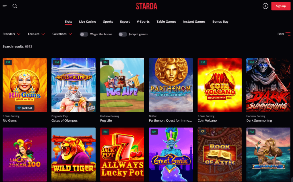 starda online casino brasil