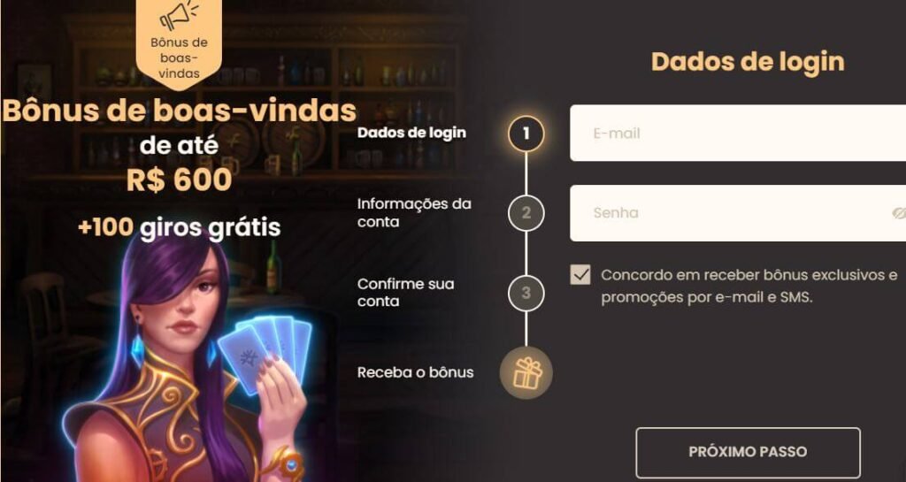 Processo de Registro no National Casino BR